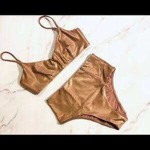 Rose gold bikini Victoria’s Secret